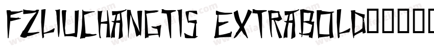 FZLiuChangTiS ExtraBold字体转换